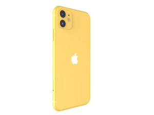 apple iphone 11 yellow 3D Model