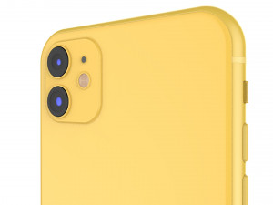 apple iphone 11 yellow Modelo 3D