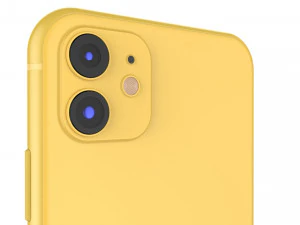 apple iphone 11 yellow 3D Model