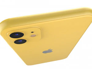 apple iphone 11 yellow 3D Model