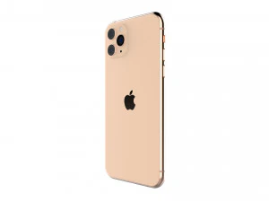 apple iphone 11 pro gold 3D Model