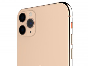 apple iphone 11 pro gold 3D Model