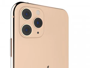 apple iphone 11 pro gold 3D Model
