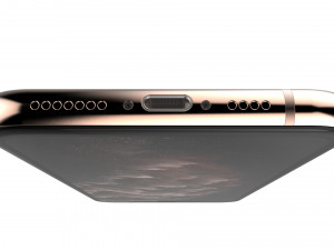 apple iphone 11 pro gold 3D Model