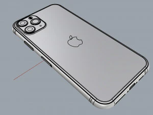 apple iphone 11 pro gold 3D Model