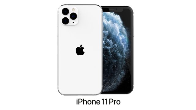 apple iphone 11 pro silver Model 3D .c4d .max .obj .3ds .fbx .stl .blend 