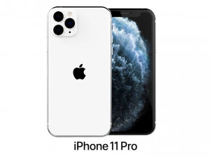 apple iphone 11 pro prata Modelo 3D