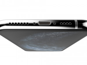 apple iphone 11 pro silver Model 3D