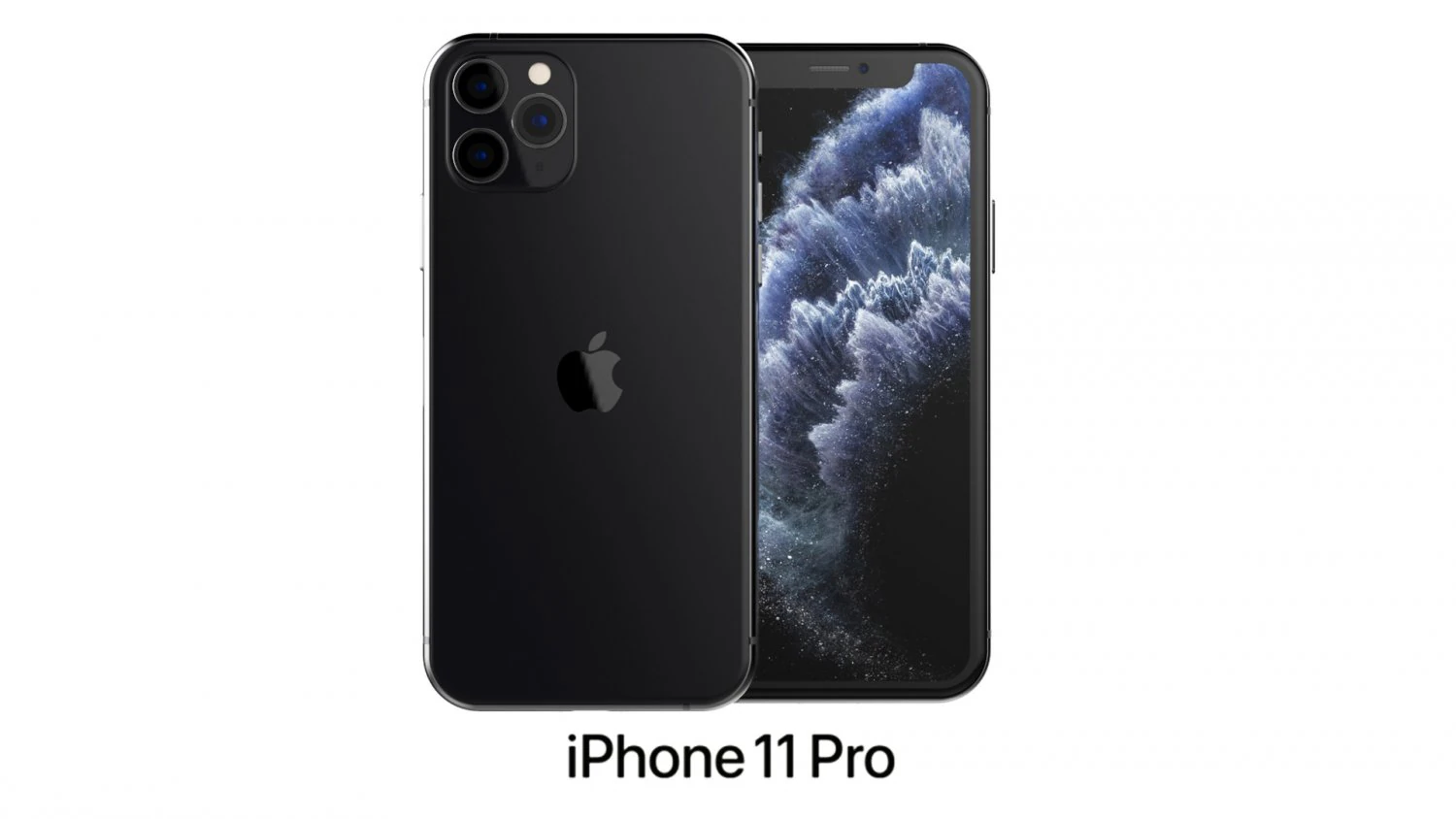 apple iphone 11 pro space gray 3D Model .c4d .max .obj .3ds .fbx .stl .blend 