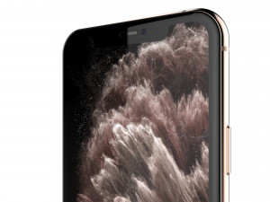 apple iphone 11 pro max gold 3D 모델