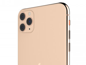 apple iphone 11 pro max gold 3D 모델