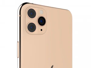 apple iphone 11 pro max gold 3D Model