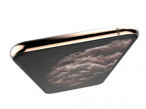 apple iphone 11 pro max gold 3D 모델