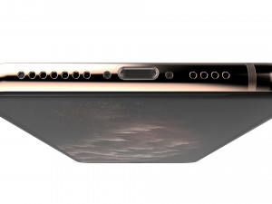 apple iphone 11 pro max gold 3D 모델
