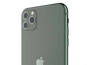 apple iphone 11 pro max midnight green Modelo 3D