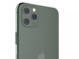 apple iphone 11 pro max midnight green Modelo 3D