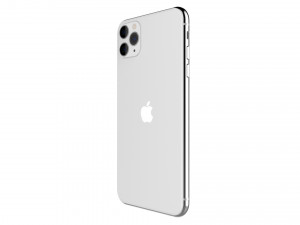 apple iphone 11 pro max silver Modelo 3D