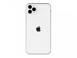 apple iphone 11 pro max silver Modelo 3D