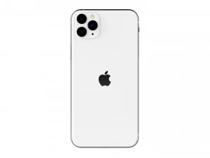 apple iphone 11 pro max silver 3D Model
