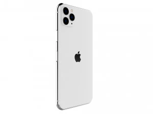 apple iphone 11 pro max silver 3D Model