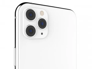 apple iphone 11 pro max silver 3D Model
