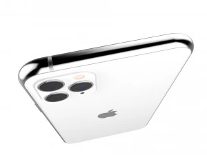 apple iphone 11 pro max silver 3D Model