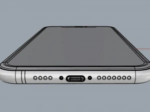 apple iphone 11 pro max silver 3D Model