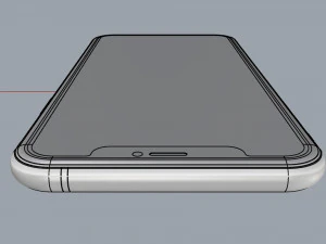 apple iphone 11 pro max silver 3D Model