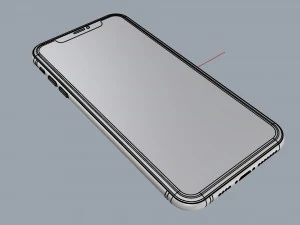 apple iphone 11 pro max silver 3D Model