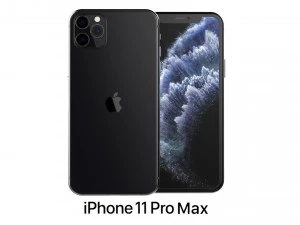 एप्पल आईफोन 11 प्रो मैक्स स्पेस ग्रे 3D मॉडल