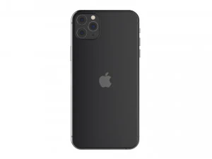 apple iphone 11 pro max space gray 3D Model