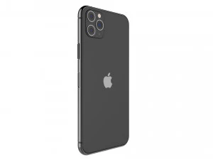 apple iphone 11 pro max space gray 3D Model