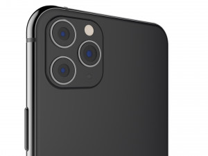 apple iphone 11 pro max space gray 3D Модель