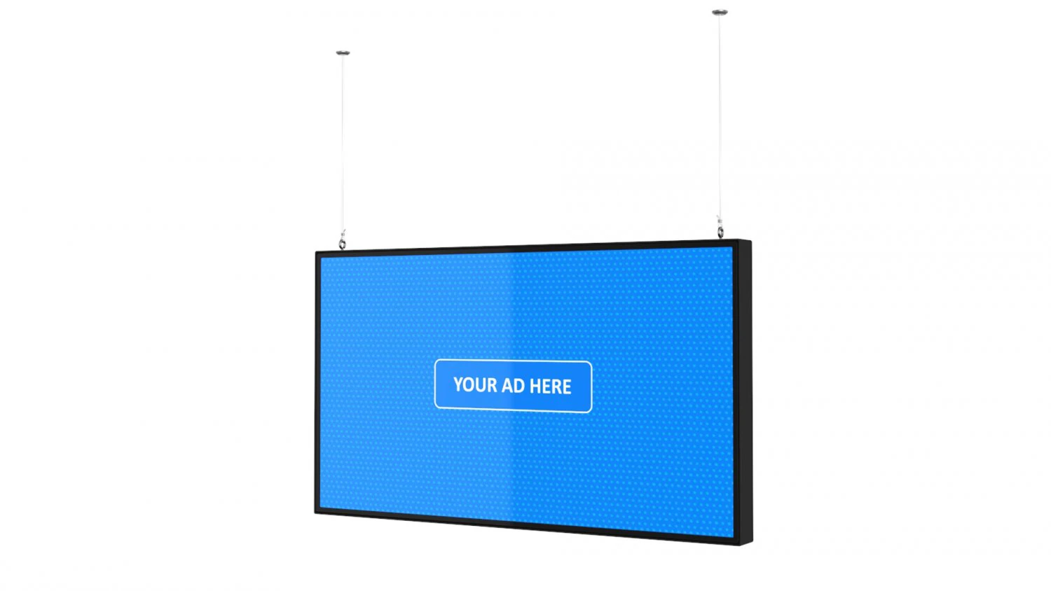 digital panel horizontal 43 inch 3D Model .c4d .max .obj .3ds .fbx .stl .blend