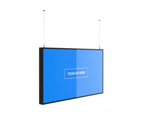 digital panel horizontal 49 inch 3D Model