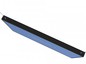 digital panel horizontal 49 inch 3D Model