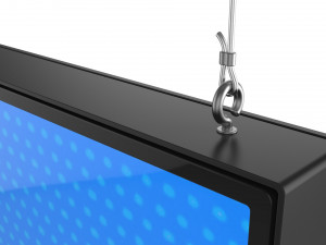 digital panel horizontal 49 inch 3D Model