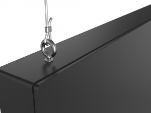 digital panel horizontal 49 inch 3D Model