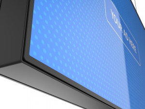 digital panel horizontal 49 inch 3D Model