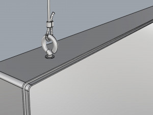 digital panel horizontal 49 inch 3D Model