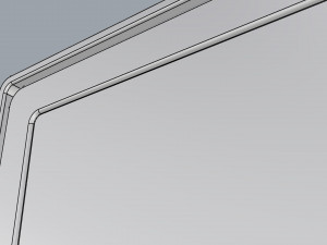 digital panel horizontal 49 inch 3D Model
