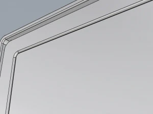 digital panel horizontal 49 inch 3D Model