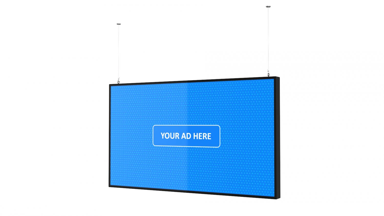 digital panel horizontal 55 inch 3D Model .c4d .max .obj .3ds .fbx .stl .blend