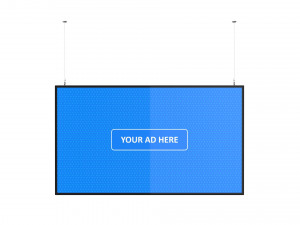 digital panel horizontal 55 inch 3D Model