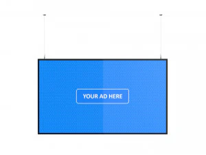 digital panel horizontal 55 inch 3D Model