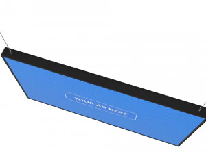 digital panel horizontal 55 inch 3D Model
