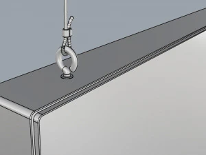 digital panel horizontal 55 inch 3D Model