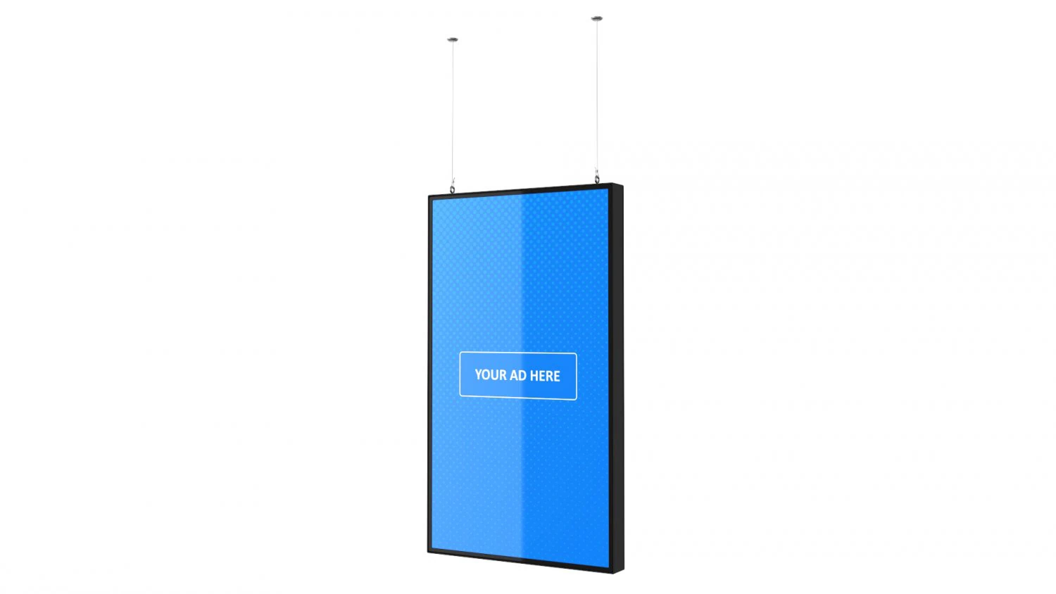 digital panel vertical 43 inch 3D Model .c4d .max .obj .3ds .fbx .stl .blend
