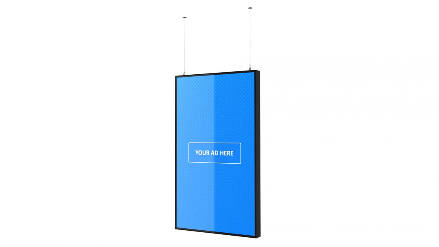 digital panel vertical 49 inch 3D Model .c4d .max .obj .3ds .fbx .stl .blend 