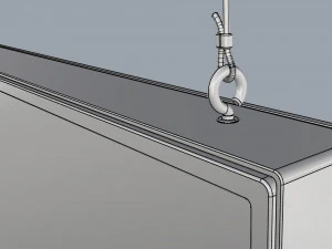 digital panel vertical 49 inch 3D Model